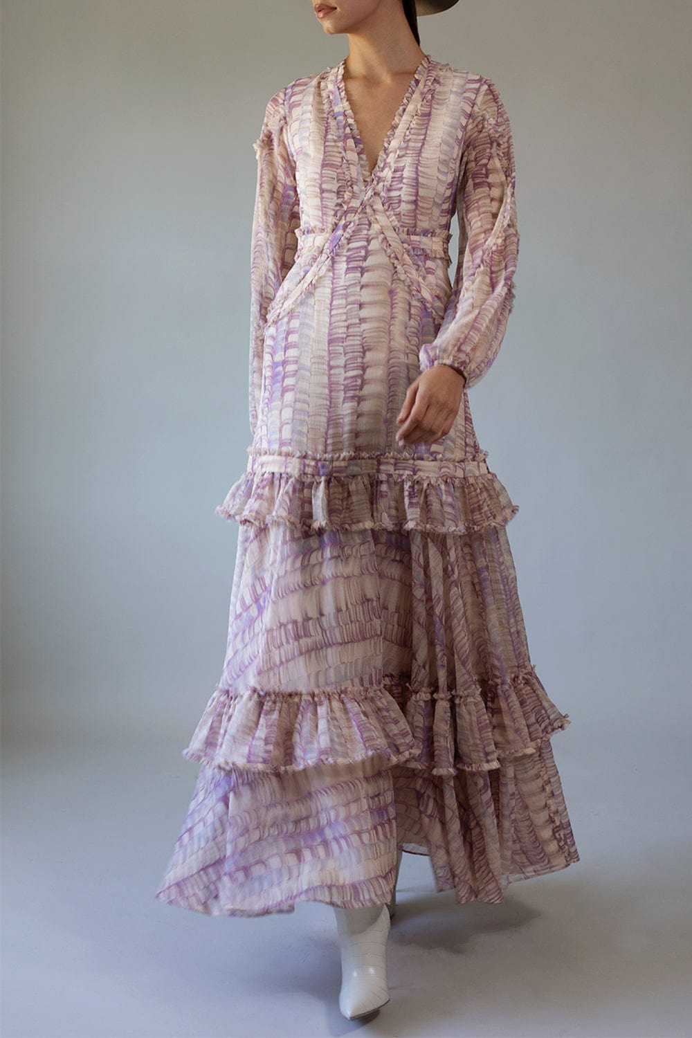 ALEXIS-Rani Long Sleeve Maxi Dress-