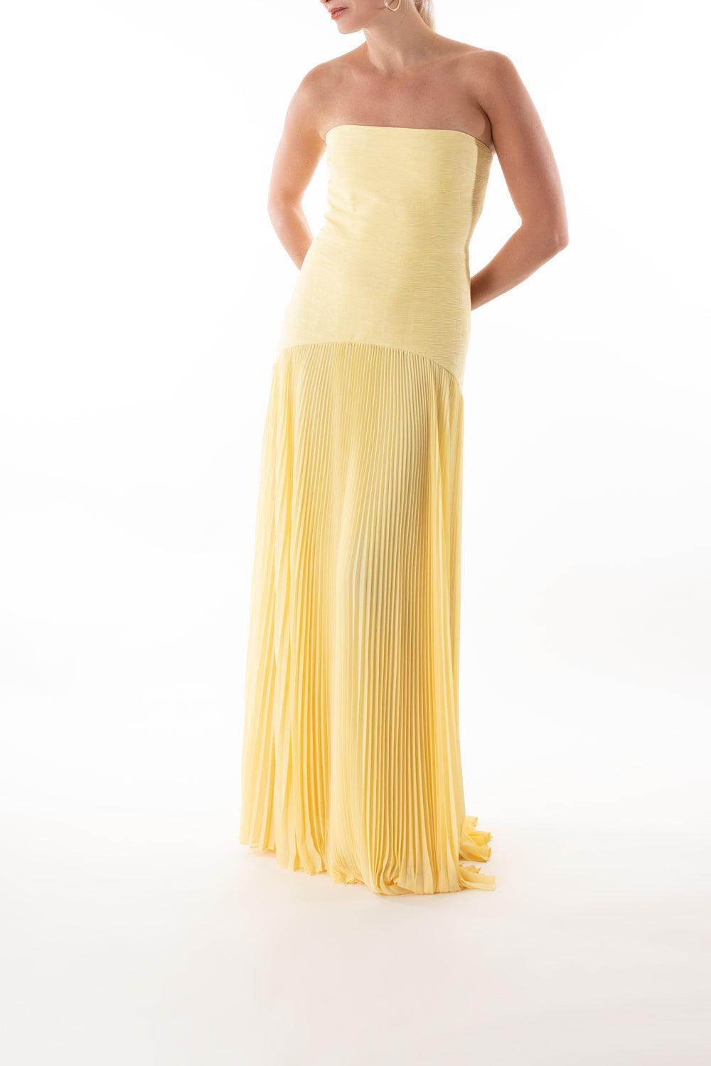 Sunniva Dress-YELLOW-XS-CLOTHINGDRESSGOWN-ALEXIS