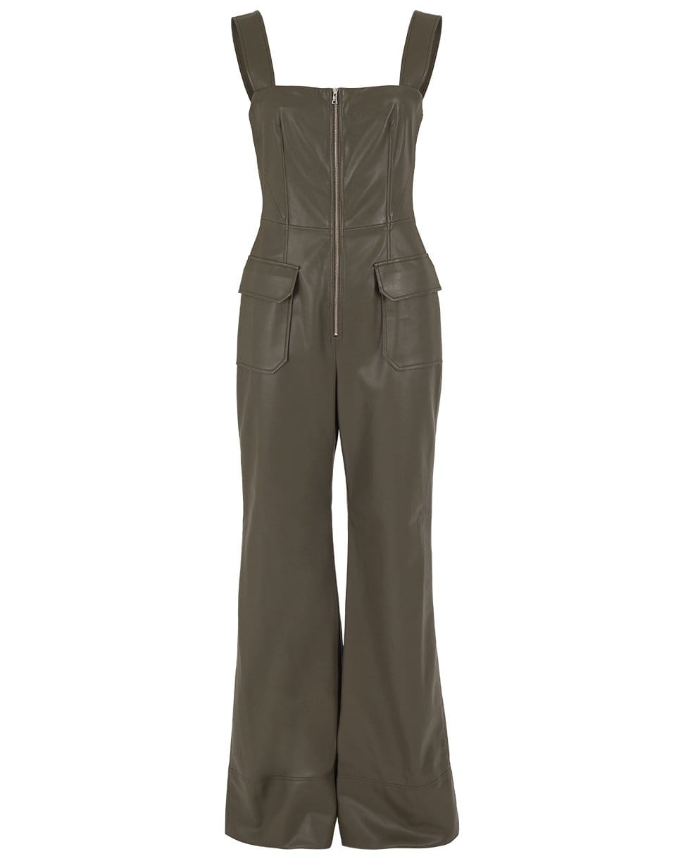 ALEXIS-Reverie Vegan Leather Jumpsuit-