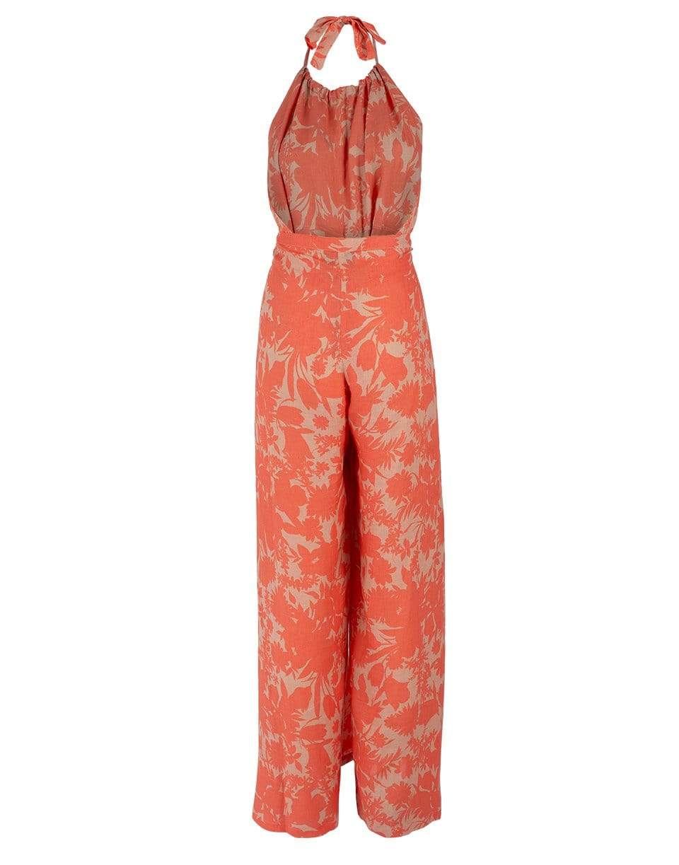 ALEXIS-Shasta Sand Botanical Print Jumpsuit-