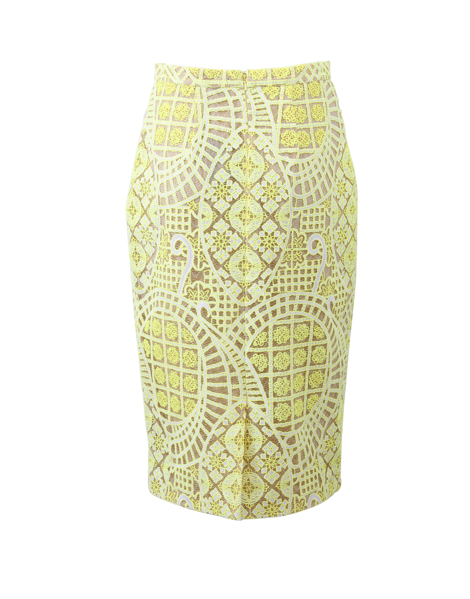 ALEXIS-Iona Lace Pencil Skirt-