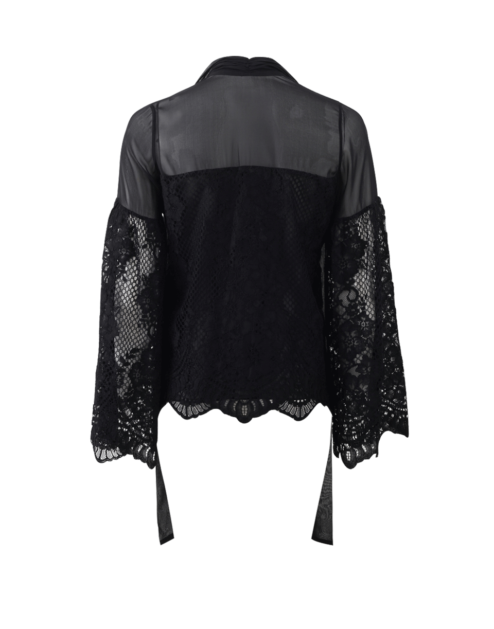 ALEXIS-Salvatore Lace Button Blouse-