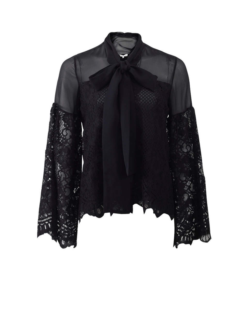 ALEXIS-Salvatore Lace Button Top-