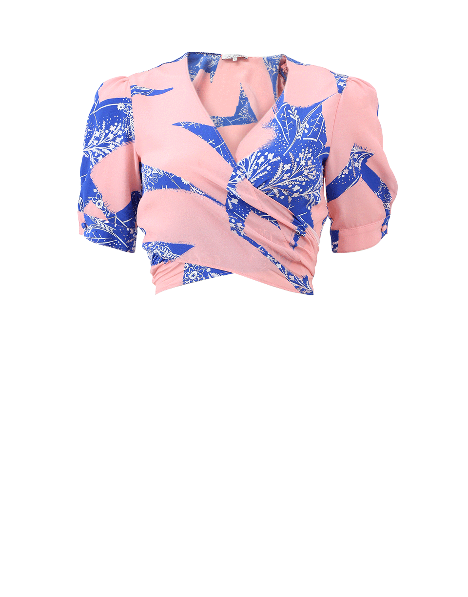 ALEXIS-Noly Wrap Crop Top-