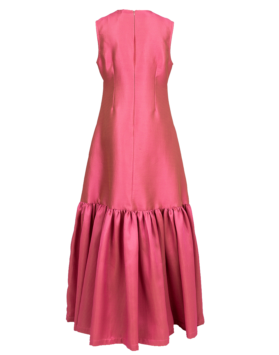 ALEXIS MABILLE-Flounce Hem Dress-ROSE