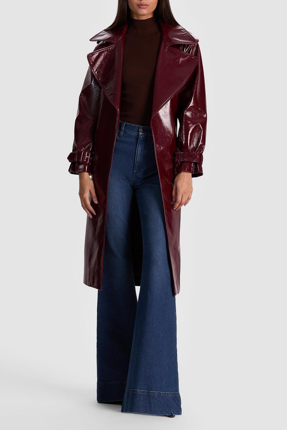 Nevada Trench Coat-OXBLOOD-XS-CLOTHINGCOATTRENCH-ALICE & OLIVIA