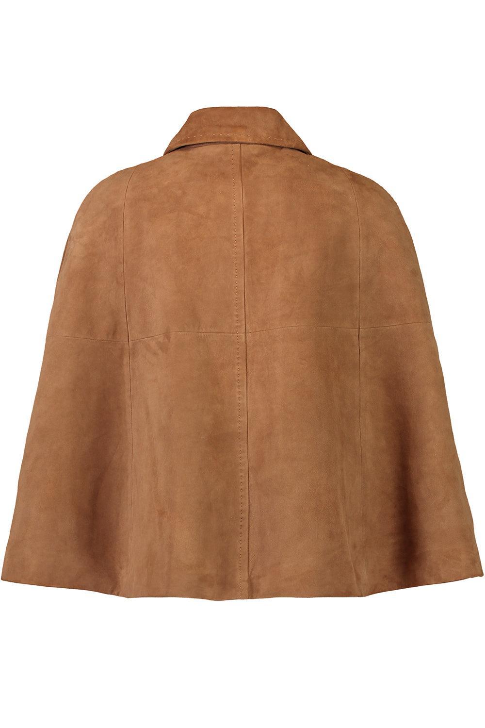 Reynalda Cape Jacket-CAMEL-XS/S-CLOTHINGJACKETLEATHER-ALICE & OLIVIA