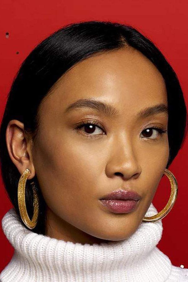 Medium Gold Glitter Jelly Hoops ALISON LOU – Marissa Collections