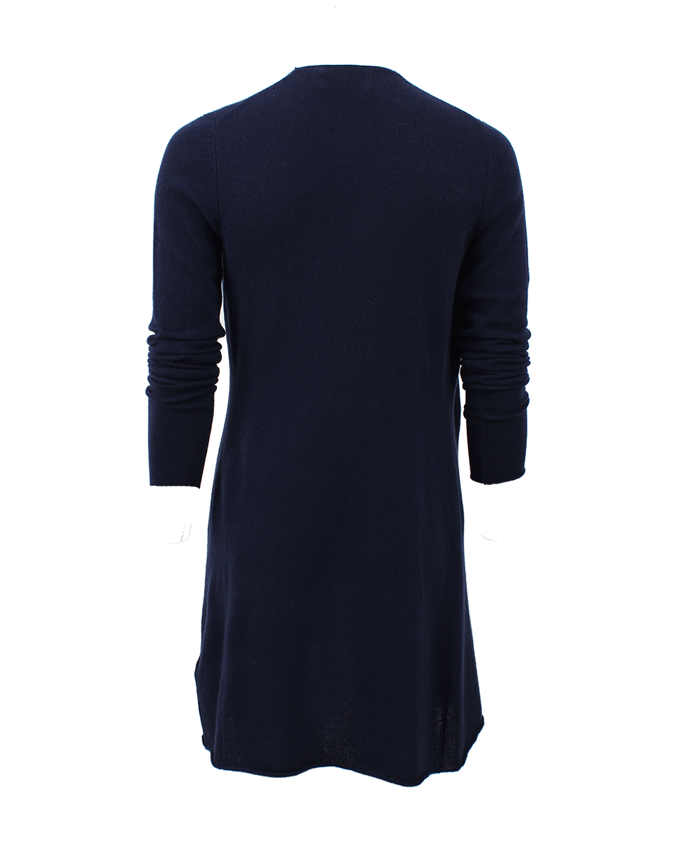 ALLUDE-Long Open Drape Cardigan-