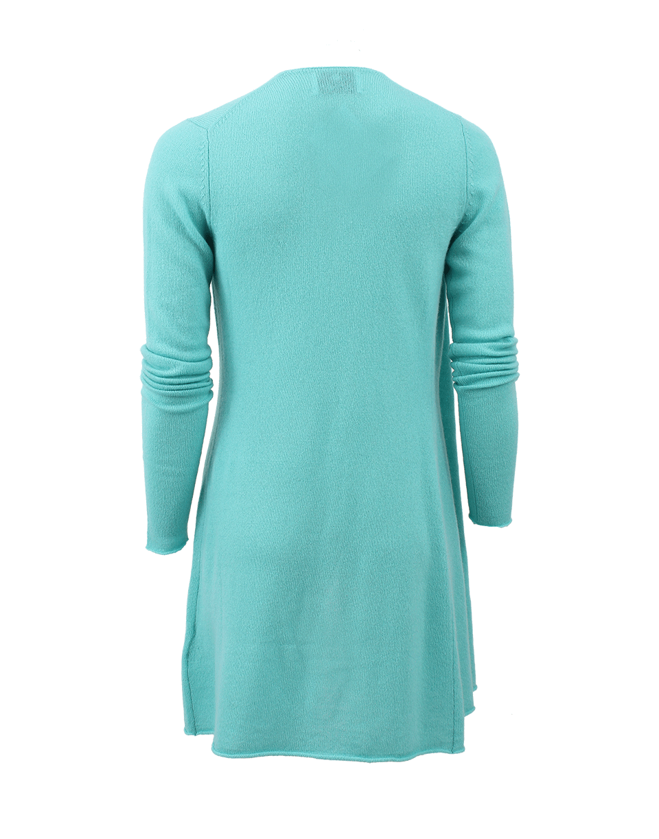 ALLUDE-Long Open Drape Cardigan-