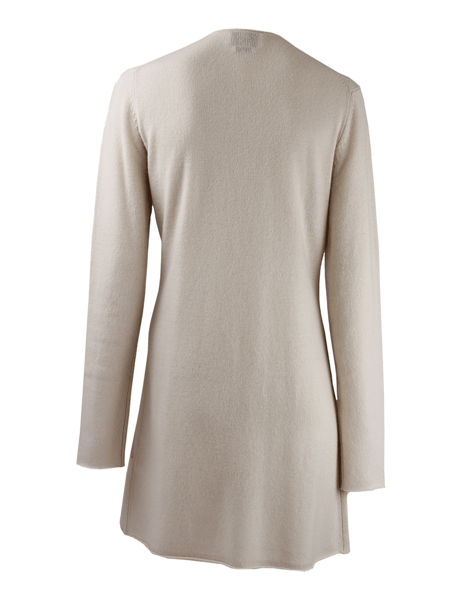 ALLUDE-Long Open Drape Cardigan-