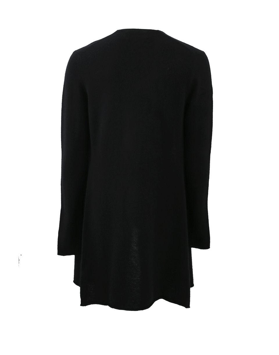 ALLUDE-Open Drape Cardigan-