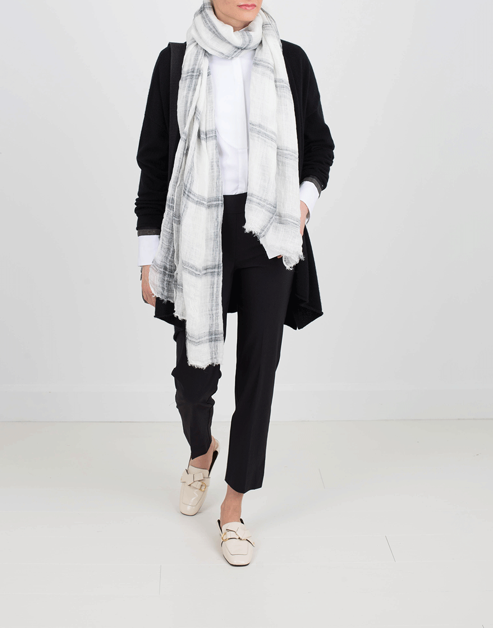 ALLUDE-Open Drape Cardigan-