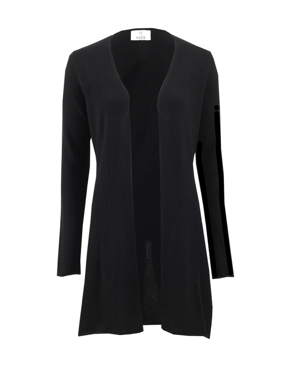 ALLUDE-Open Drape Cardigan-