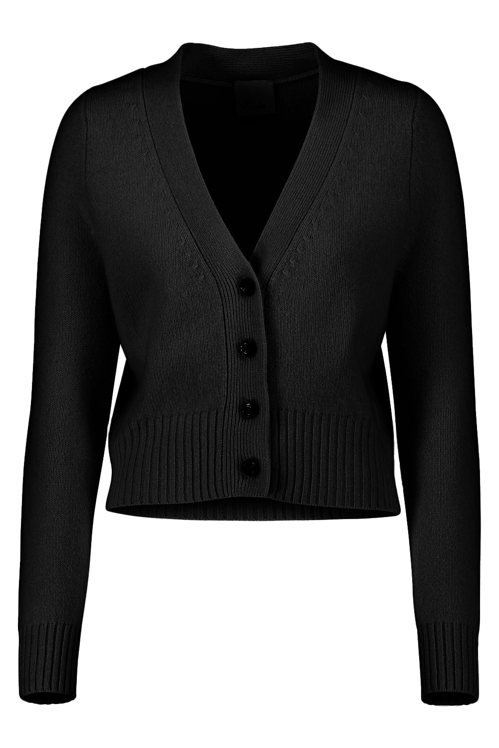 ALLUDE-V-Cardigan - Black-