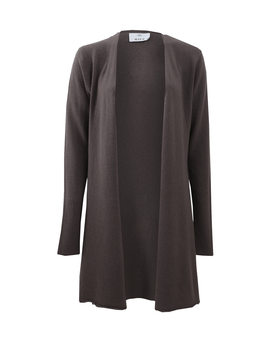 ALLUDE-Open Drape Cardigan-