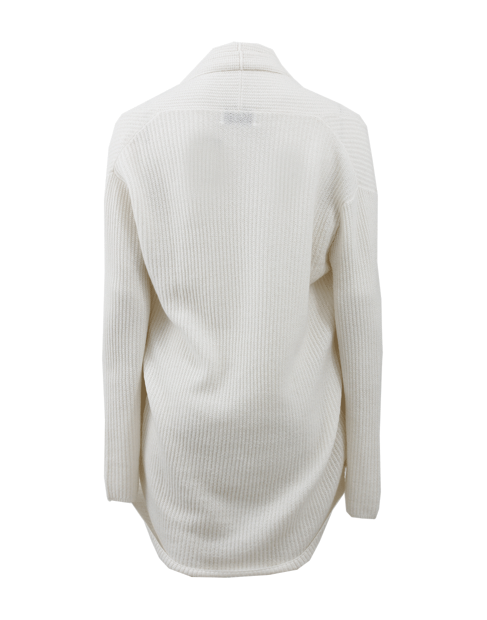 ALLUDE-Ribbed Cocoon Cardigan-