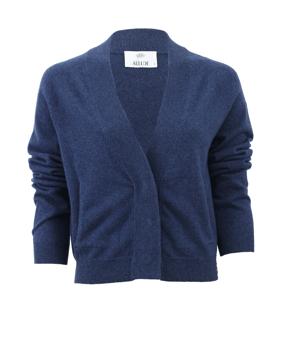 ALLUDE-V-Neck Cropped Cardigan-
