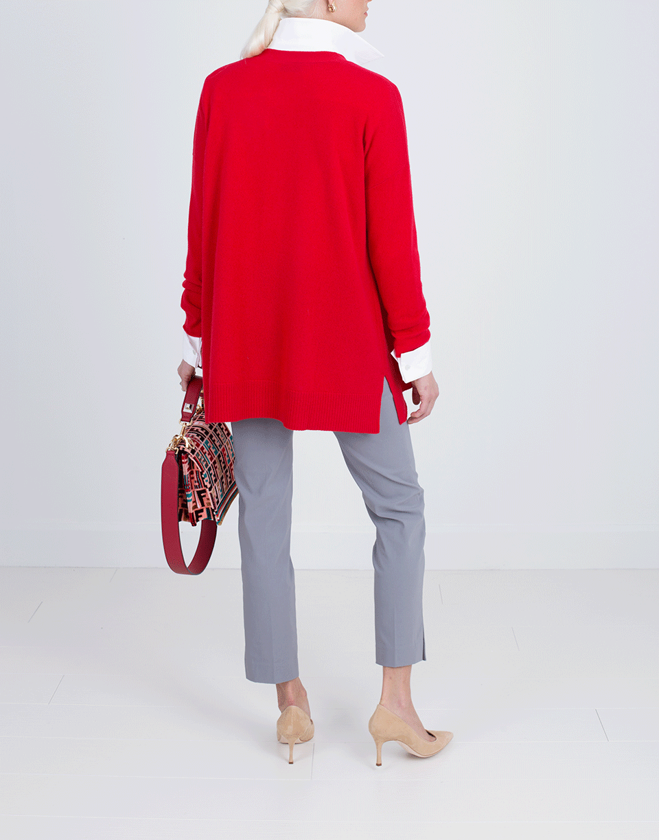 ALLUDE-Open Drape Cardigan-