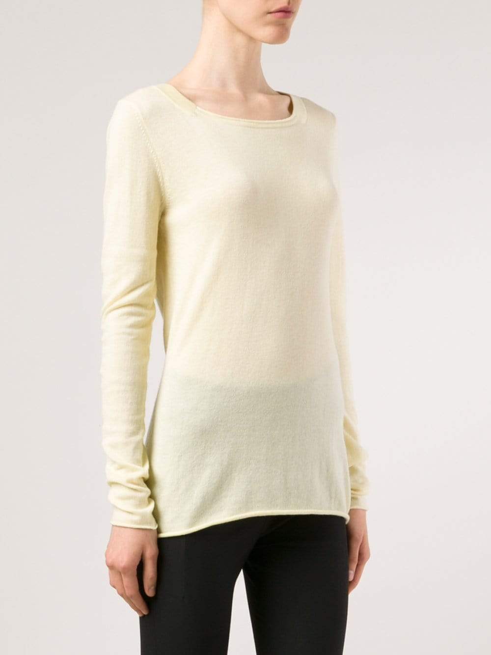 ALLUDE-Cotton Cashmere Pullover-