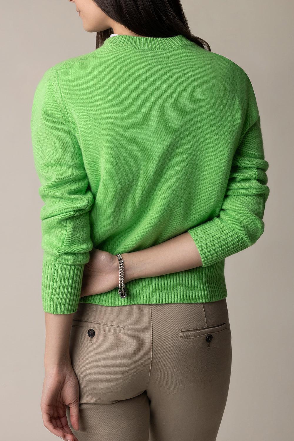 Long Sleeve Sweater - Green Glow-GRN GLOW-XS-CLOTHINGTOPSWEATER-ALLUDE