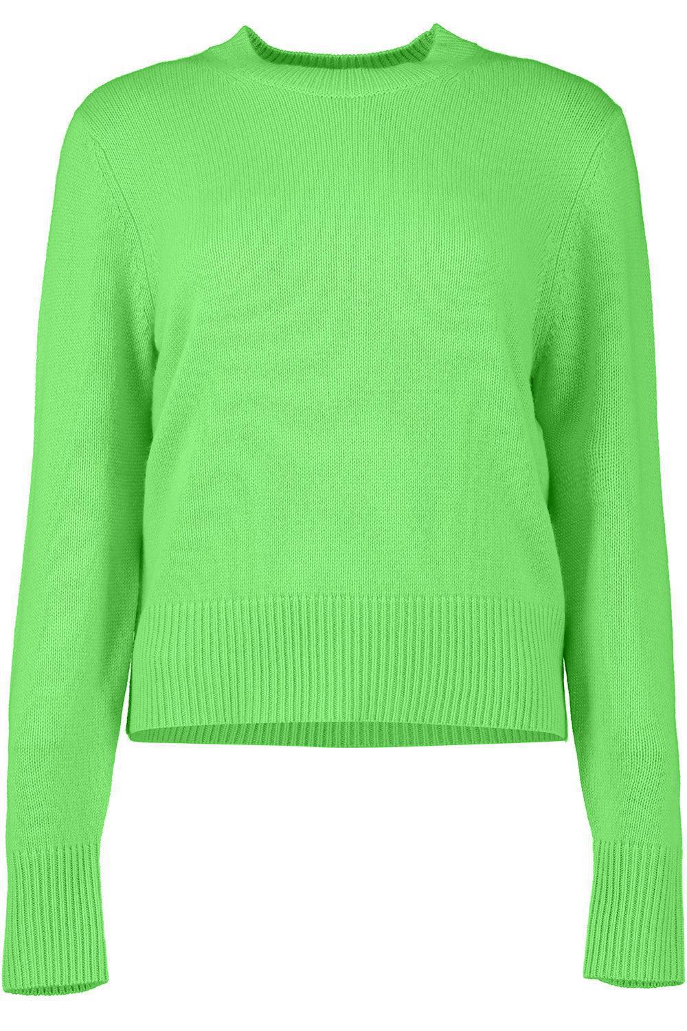 Long Sleeve Sweater - Green Glow-GRN GLOW-XS-CLOTHINGTOPSWEATER-ALLUDE