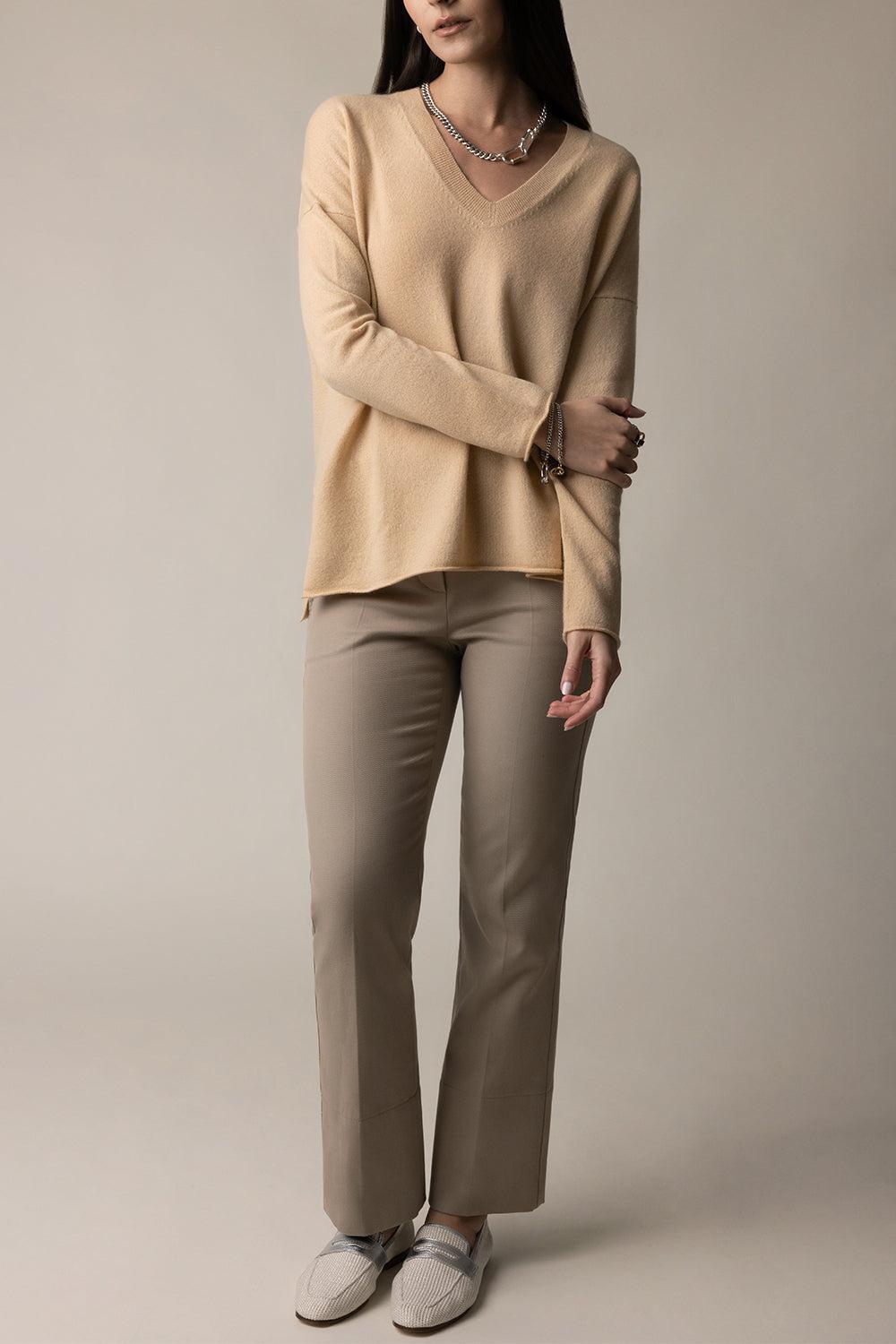 V-Neck Sweater-MACDMIA-XS-CLOTHINGTOPSWEATER-ALLUDE
