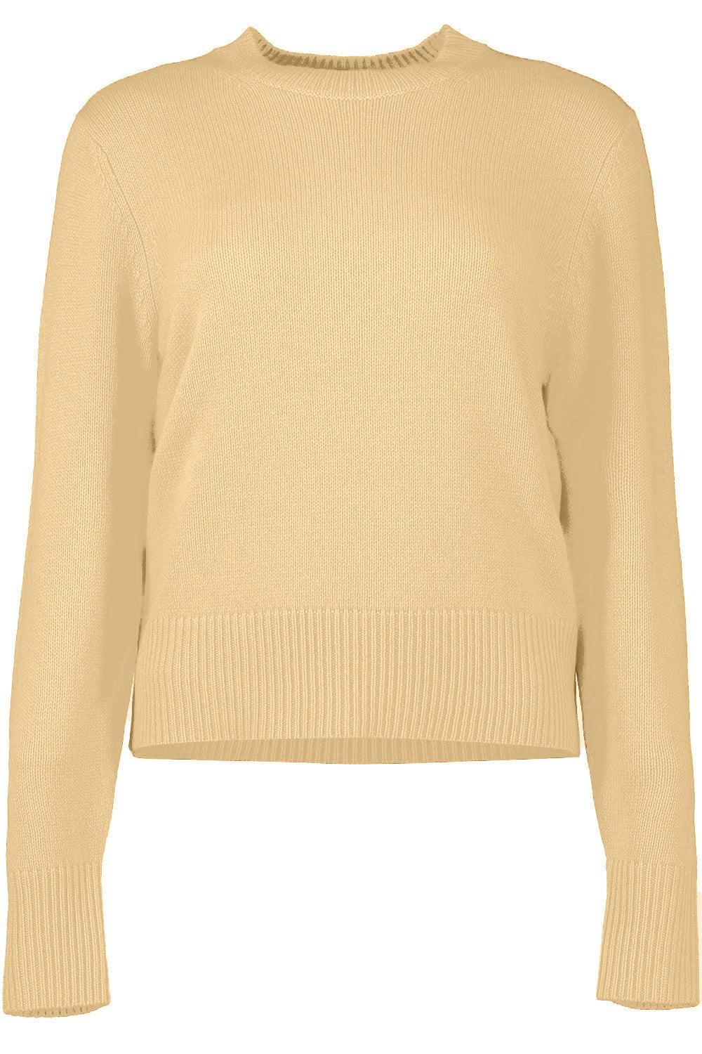 Long Sleeve Sweater - Macadamia-MACDMIA-XS-CLOTHINGTOPSWEATER-ALLUDE