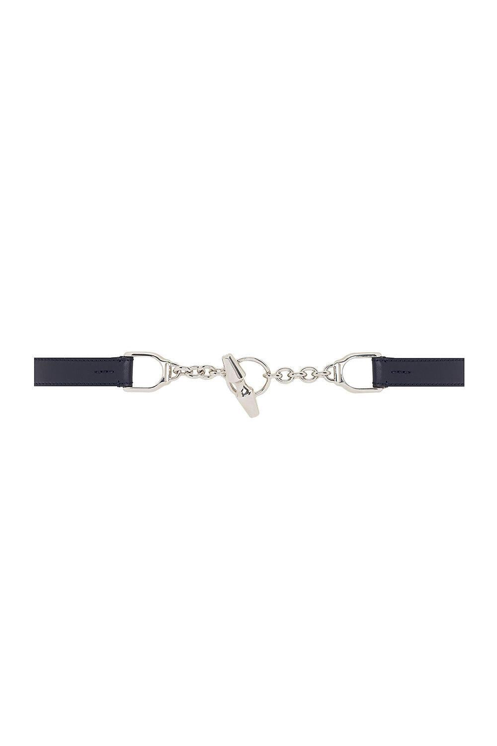 Toggle Skinny Belt - Chairman Navy-BLUE-S-ACCESSORIEBELTS-RALPH LAUREN