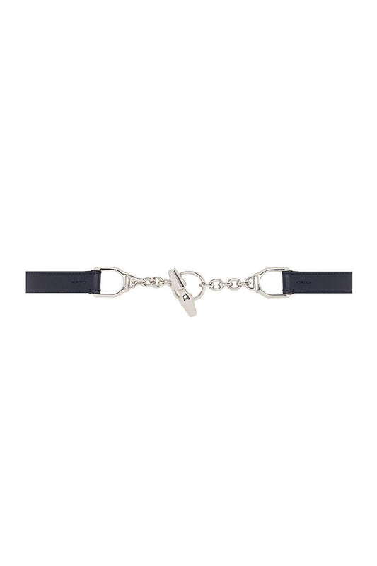 Toggle Skinny Belt - Chairman Navy-BLUE-S-ACCESSORIEBELTS-RALPH LAUREN