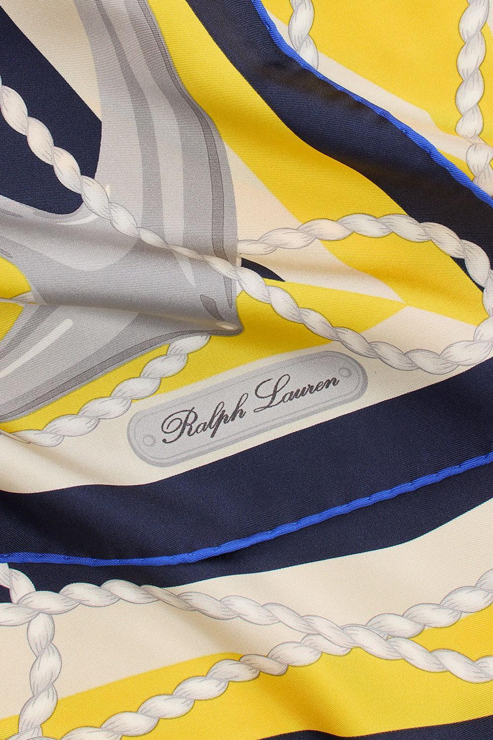 Striped Nautical Square Scarf-BLUE-O/S-ACCESSORIESCARVES-RALPH LAUREN