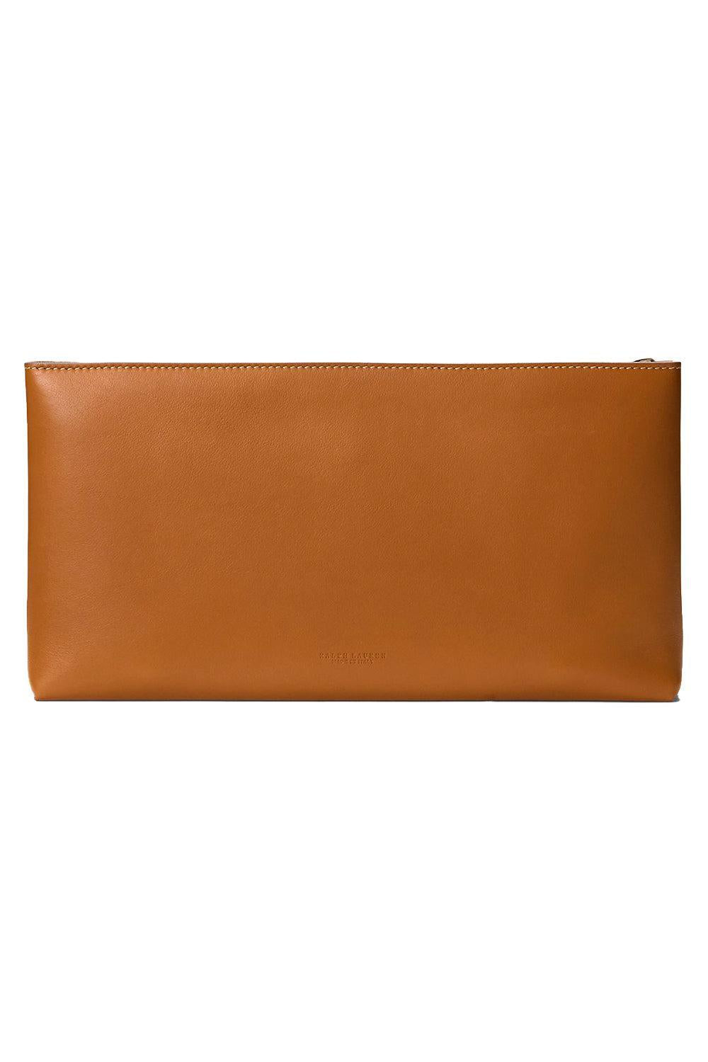 The Ralph Medium Pouchette - RL Gold-BROWN-HANDBAGCLUTCHES-RALPH LAUREN