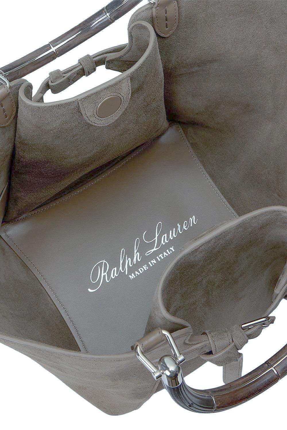 The Ralph Calf-Suede Tote-BROWN-HANDBAGTOTES-RALPH LAUREN
