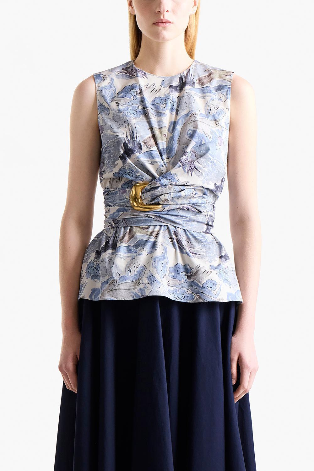 Tizzy Top-BRRYBLUE-36-CLOTHINGTOPBLOUSE-ALTUZARRA
