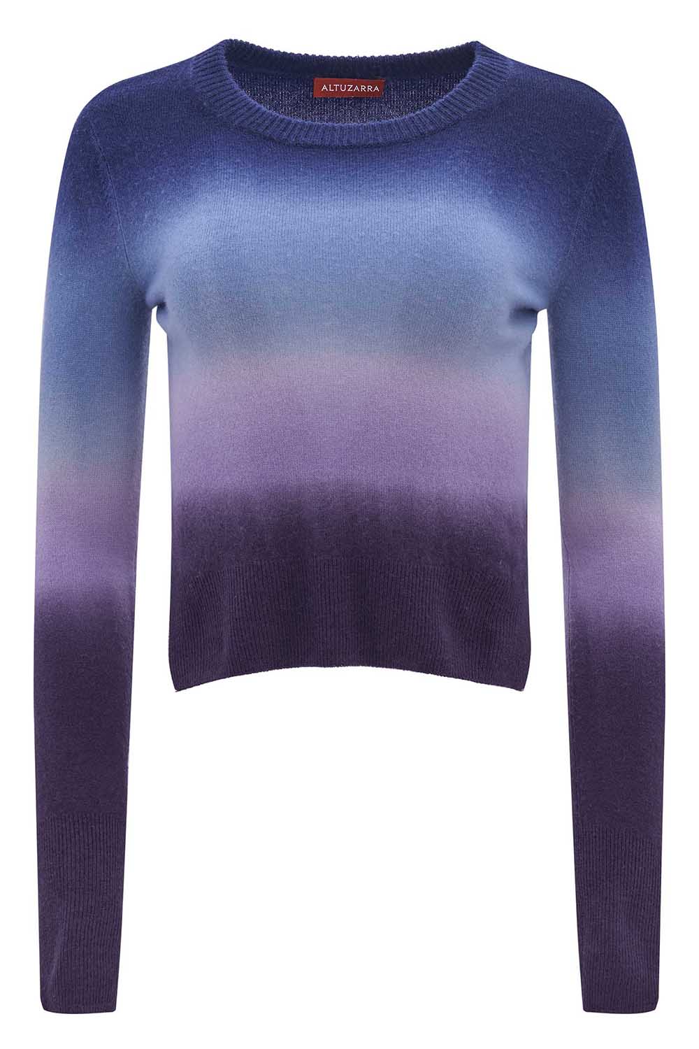 ALTUZARRA-Camarina Sweater - Aubergine Dip Dye-