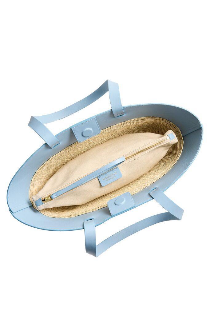 Knot Small Basket Shoulder Bag-BLUE-HANDBAGSHOULDER-ALTUZARRA