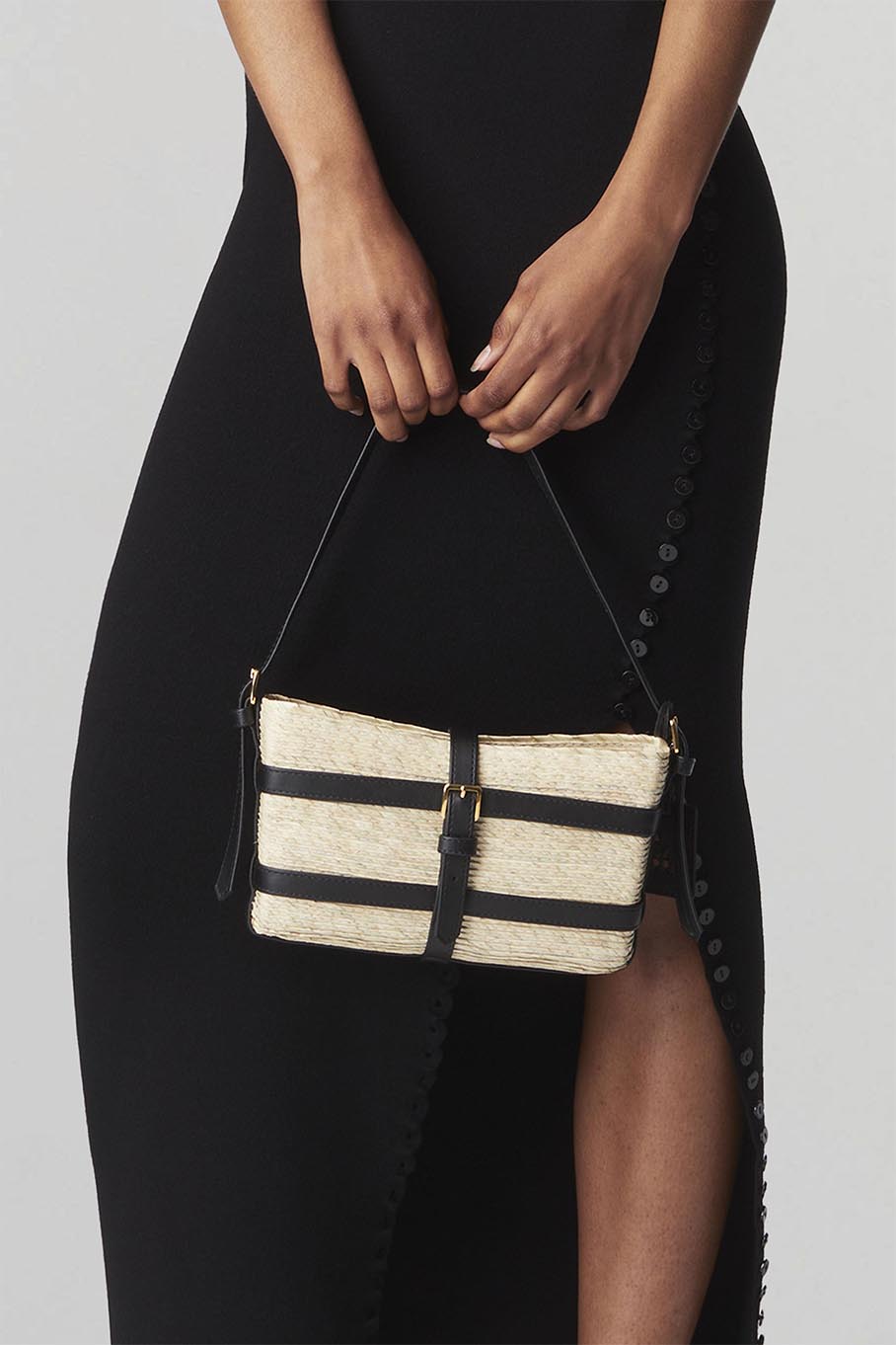 ALTUZARRA-Watermill Baguette-NAT/BLK