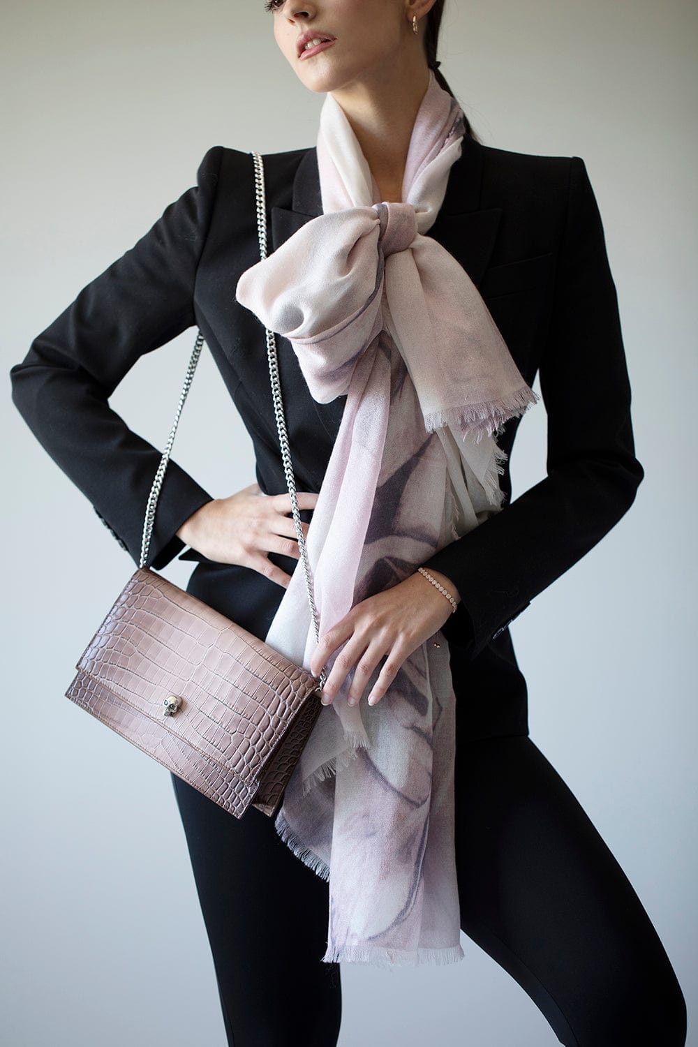 AMA PURE-Sweet Roses Scarf-ROSEE