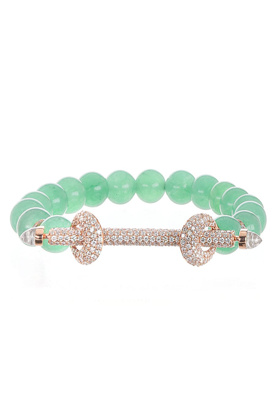 ANANYA-Jade Pave Chakra Bracelet-ROSE GOLD