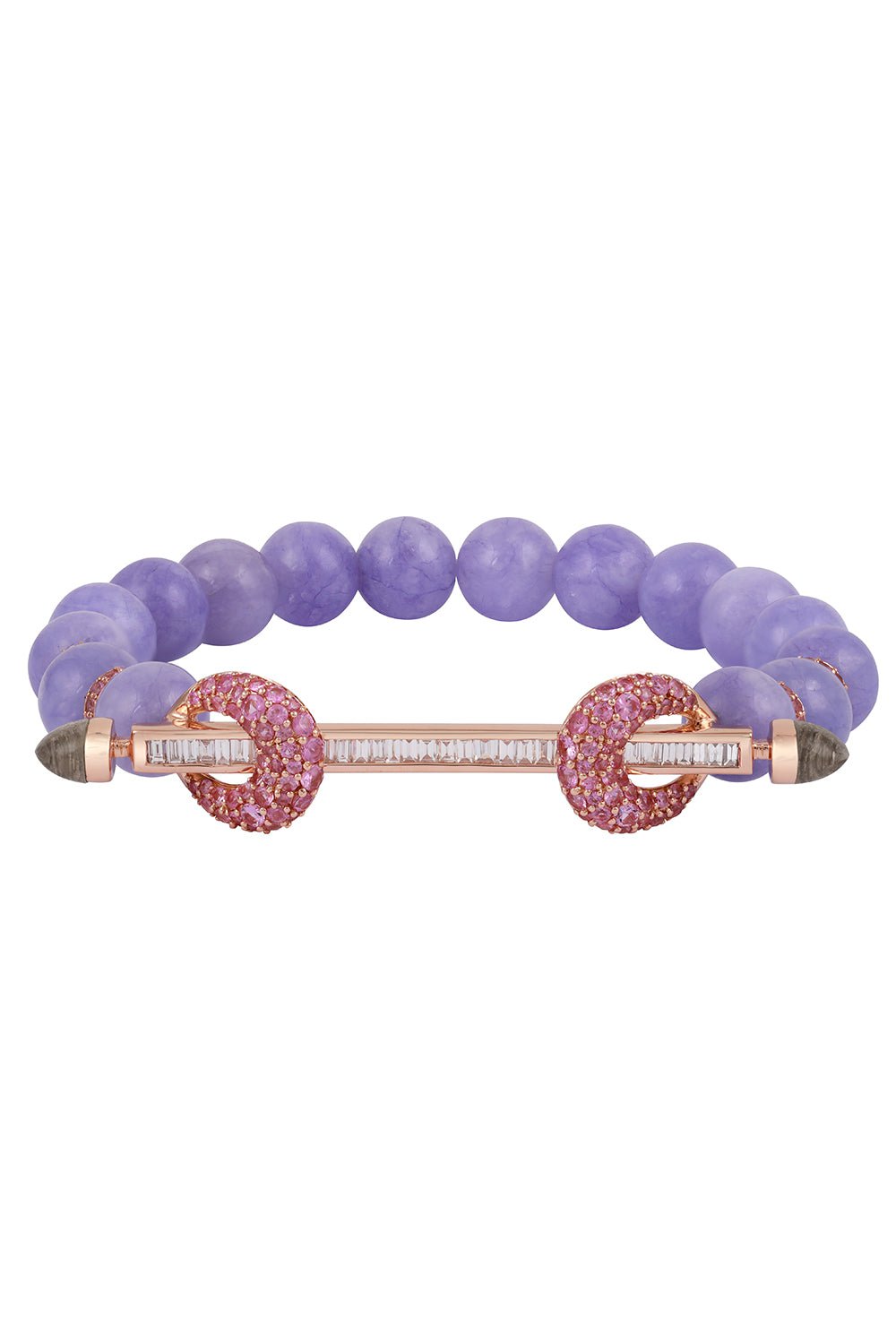 ANANYA-Lavender Jade Chakra Bracelet-ROSE GOLD