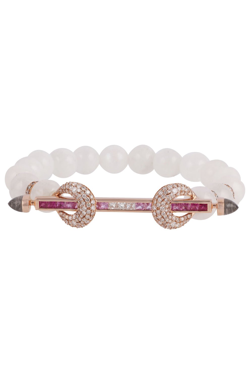 ANANYA-Moonstone Pink Sapphire Bracelet-ROSE GOLD