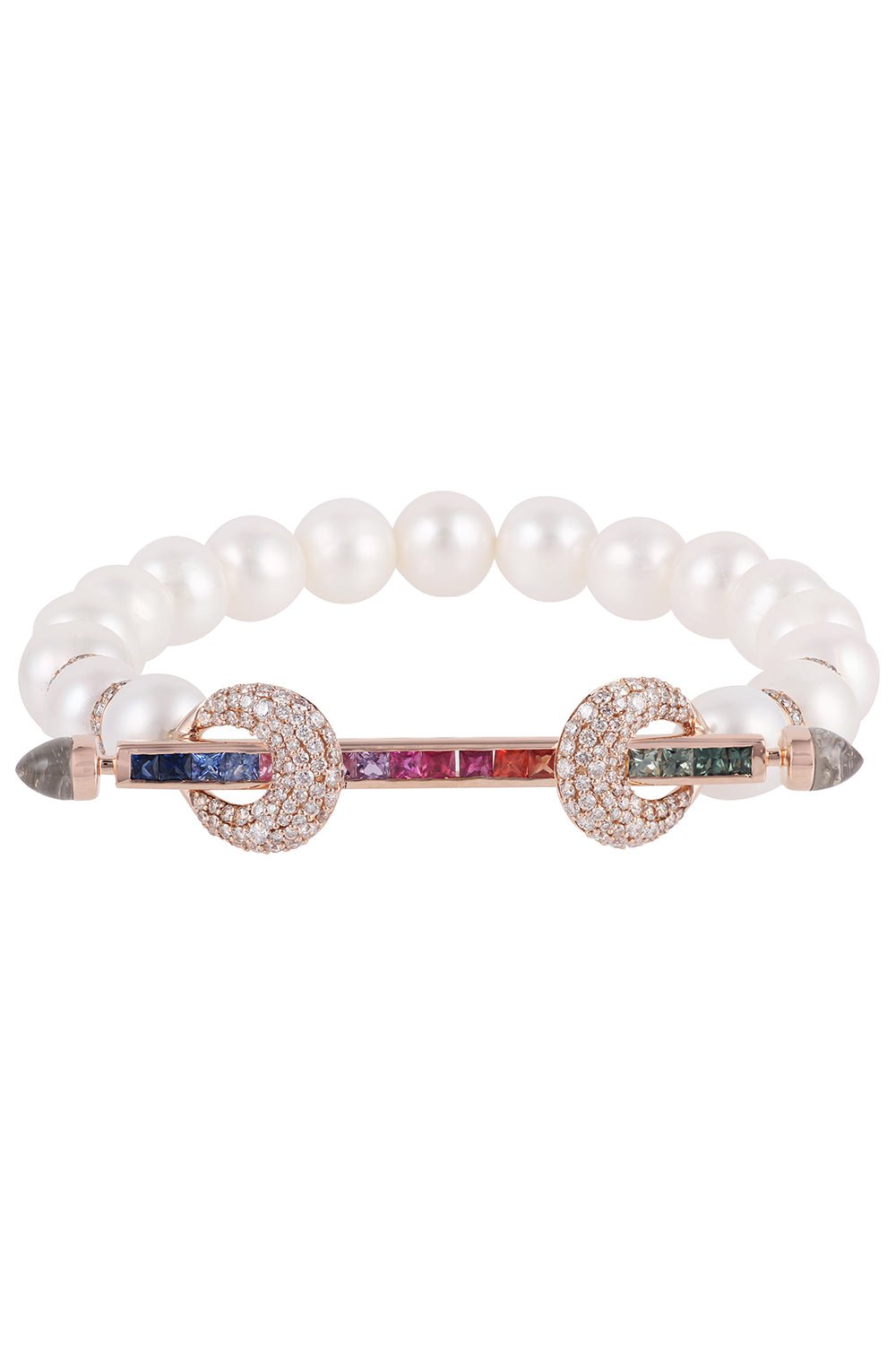 ANANYA-Rainbow Ombre Chakra Bracelet-ROSE GOLD