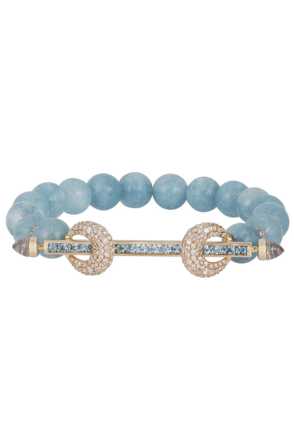 ANANYA-Aquamarine Chakra Bracelet-YELLOW GOLD