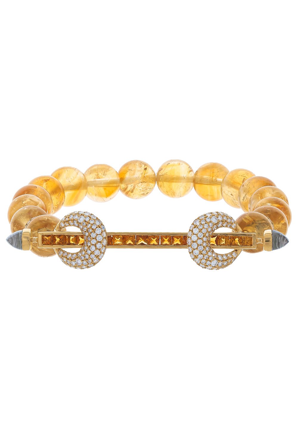 ANANYA-Citrine Quartz Chakra Bracelet-YELLOW GOLD