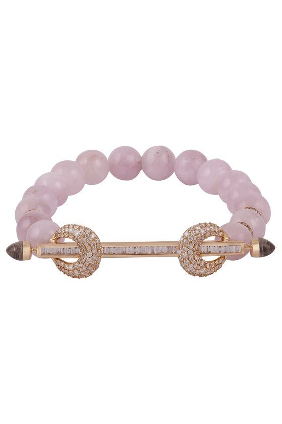 ANANYA-Kunzite Chakra Bracelet-YELLOW GOLD