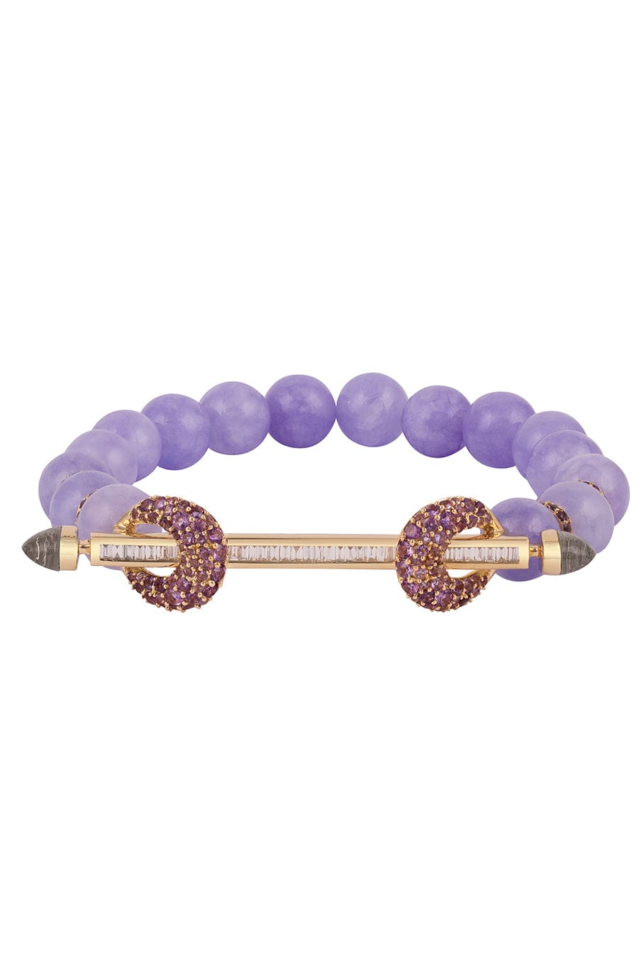 ANANYA-Lavender Chakra Bracelet-YELLOW GOLD