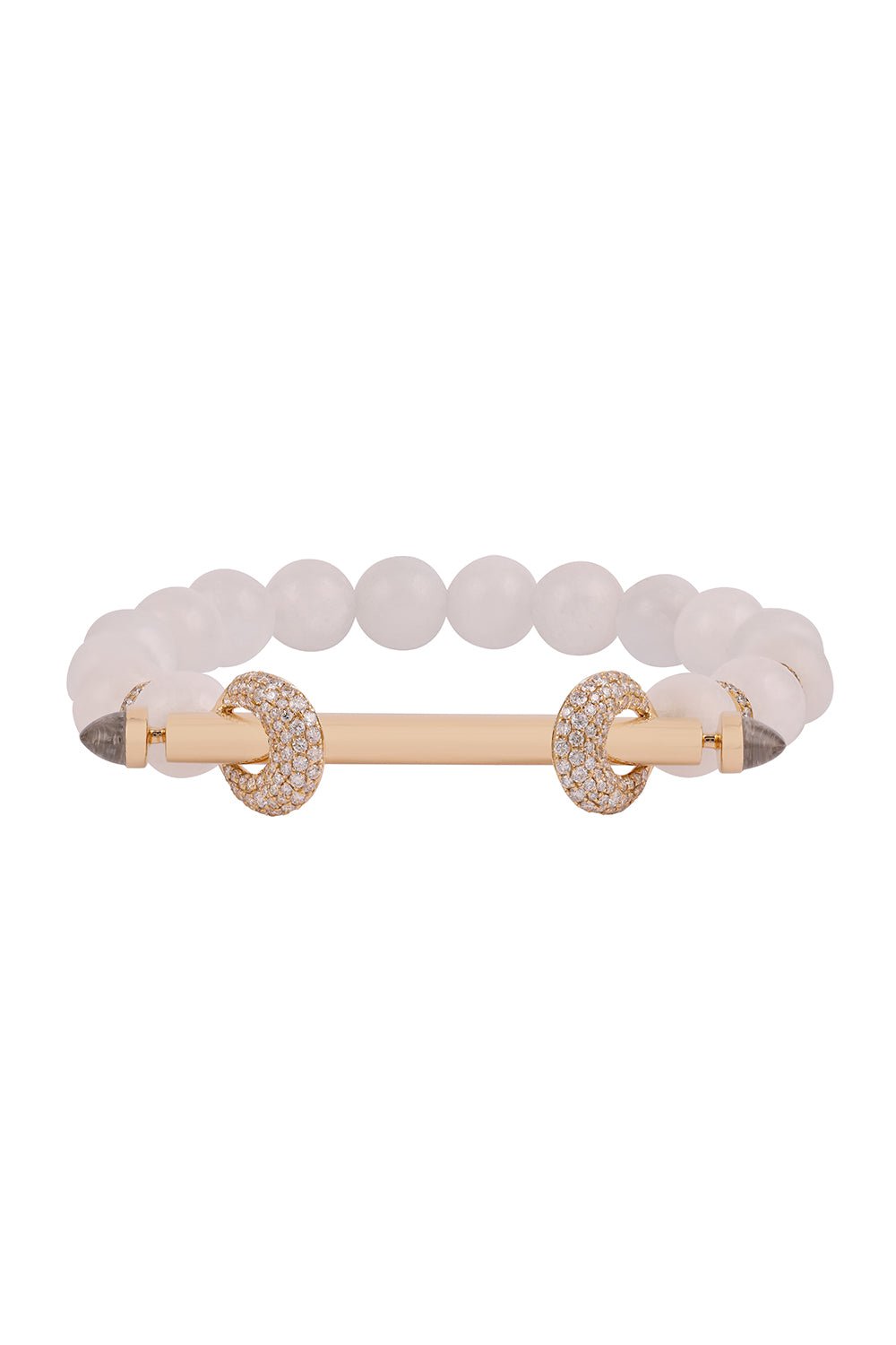 ANANYA-Rainbow Moonstone Gold Chakra Bracelet-YELLOW GOLD