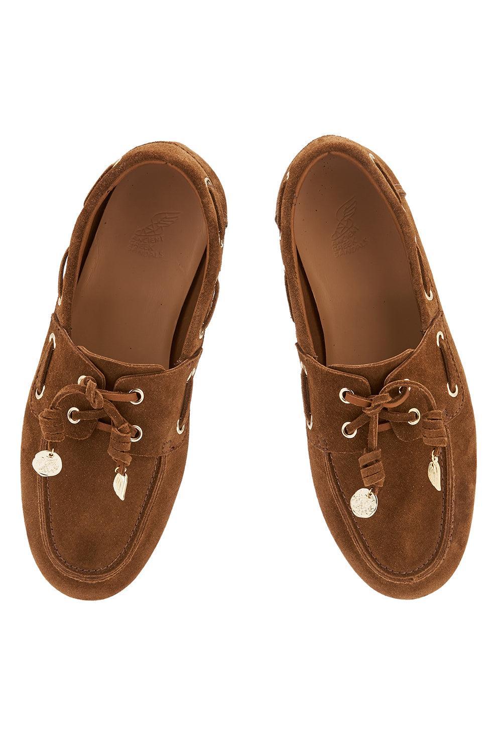Pliara Loafer - Brown-BROWN-36-SHOEFLAT SHOE-ANCIENT GREEK SANDALS