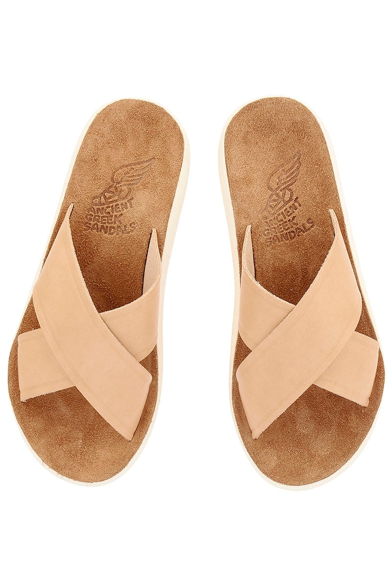 ANCIENT GREEK SANDALS-Thais Comfort Raffia Flatform Sandal-