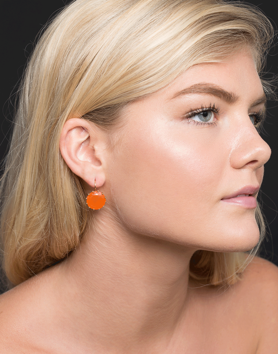 ANDREA FOHRMAN-Carnelian Drop Earrings-YELLOW GOLD